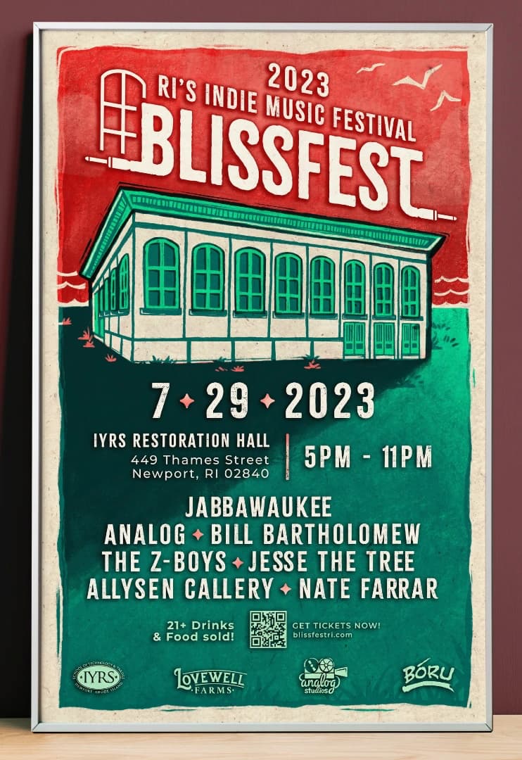 Blissfest poster mockup